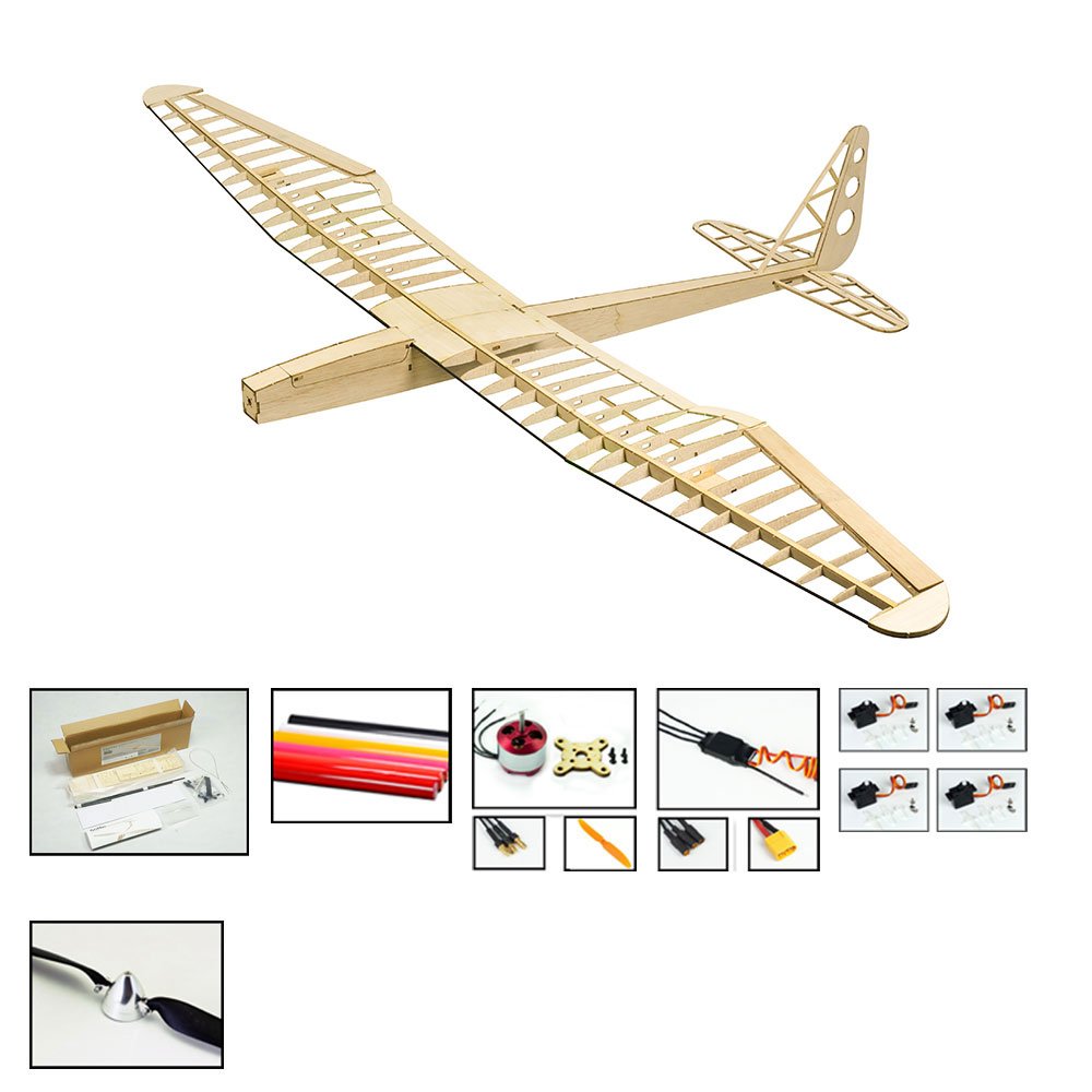 Buy Balsa Wood Model Airplane Sunbird Sailplane, 1.6M Laser Cutting Unassembeld Model Plane Kits