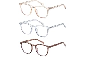 EYECEDAR 3-Pack Reading Glasses for Women Blue Light Blocking Eye Glasses Eyeglasses Readers for Women 2.0