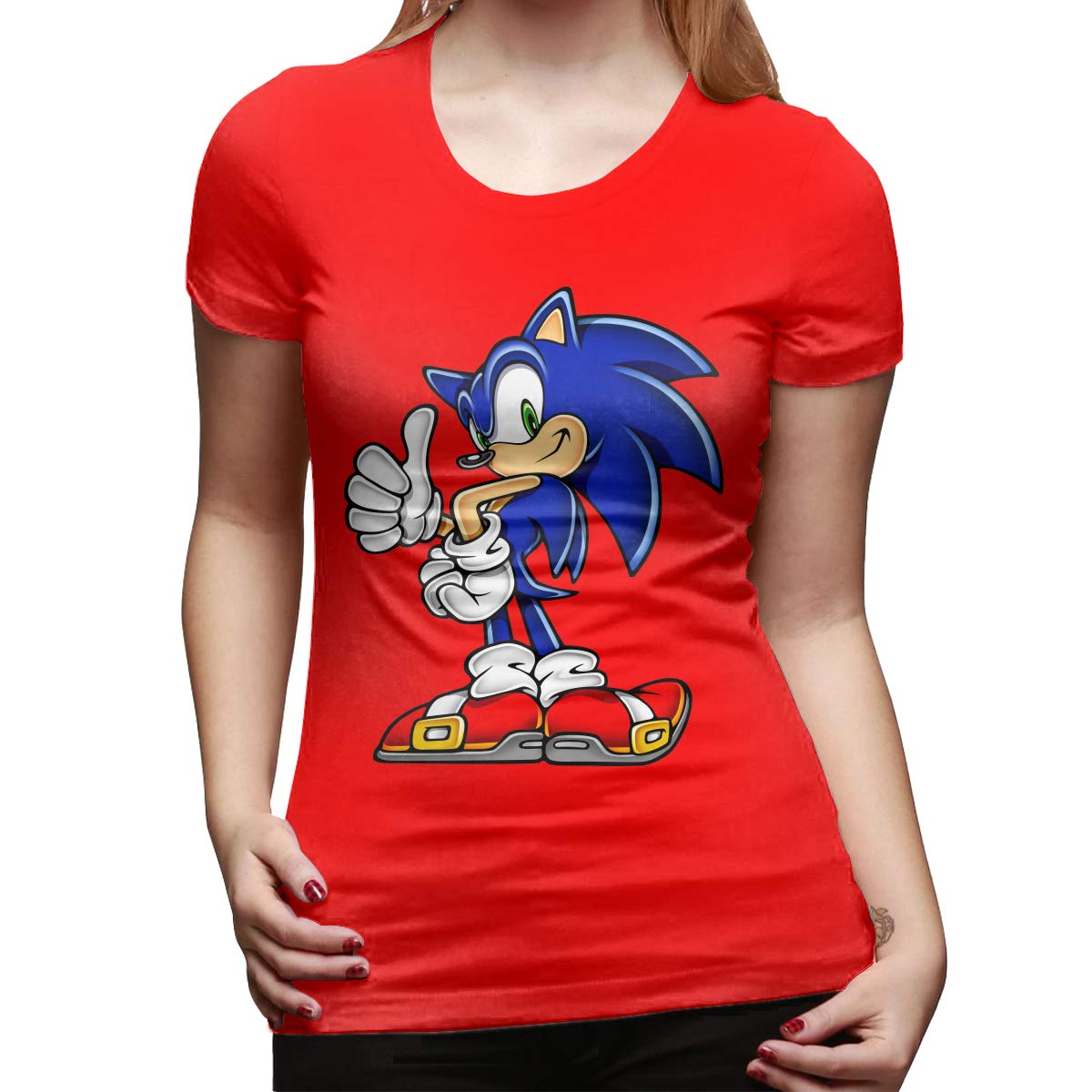 Crxsm Blue Hedgehog Speed Of Hero Sonic Customized Creativity T For Unisex Black Shirts
