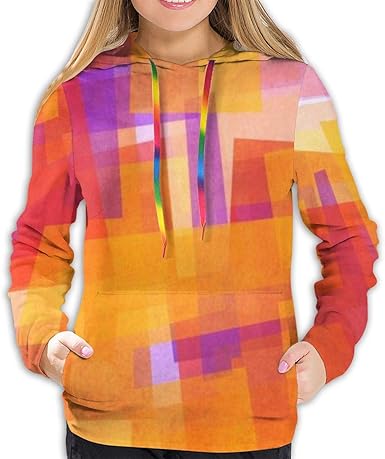 Amazon Com Hsgrssgf Abstract Orange Colorful Graffiti Hoodie Sweatshirts For Women Hoodie Casual Hooded Sweashirt Pullover With Pockets Clothing