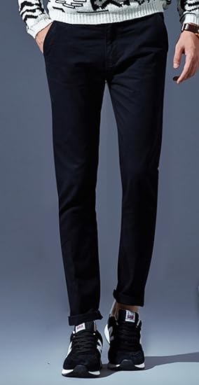 Amazon パンツ メンズ チノパン ボトムス スリム 秋服 冬服 スキニー 美シルエット パンツ ストレート チノパンツ シンプル ズボン カジュアル きれいめ 大きいサイズ 無地 パステル ロングパンツ 通販