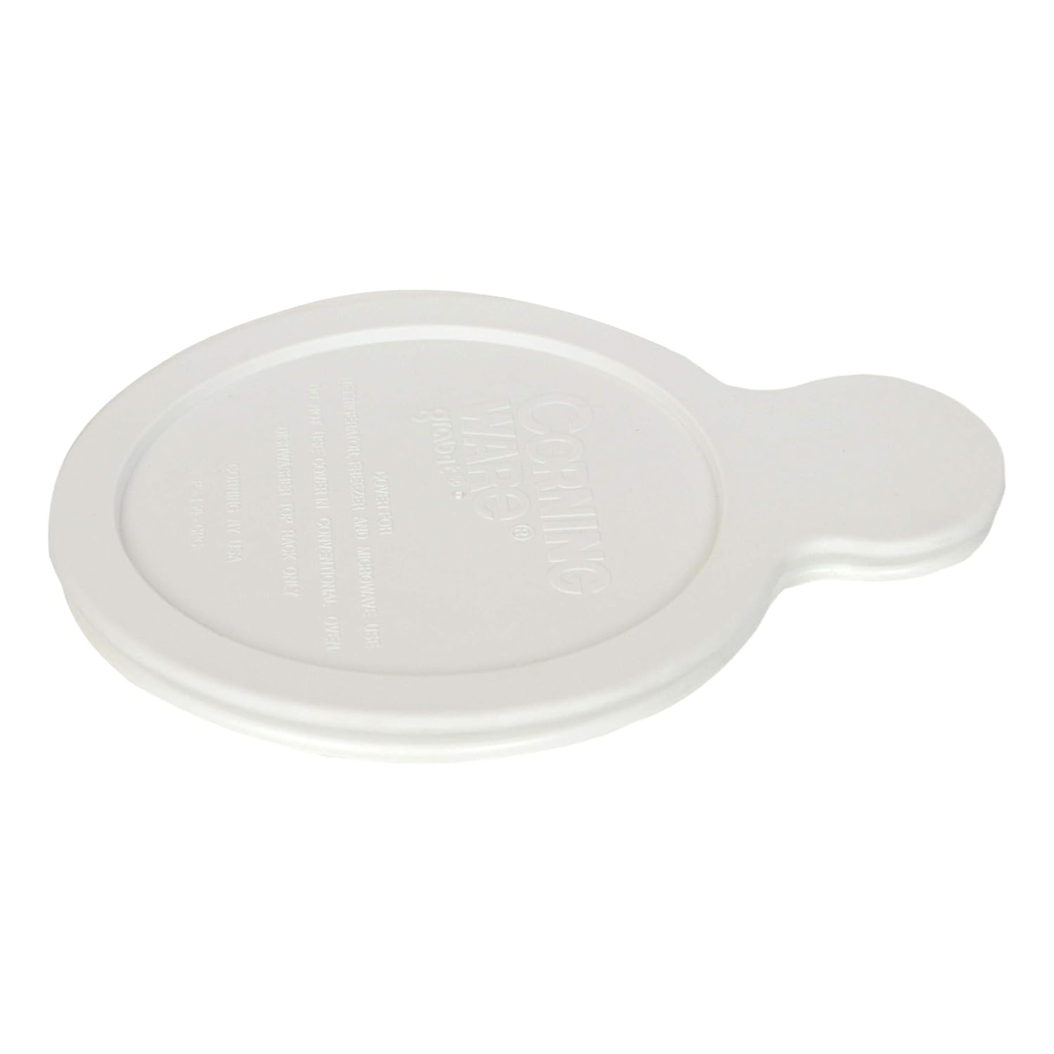 Glass New Plastic Lid Seal Cover CorningWare French White 16oz Round