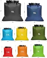 Victoper Waterproof Dry Bag Set 8 Pcs 12L 10L 8L 5L 3.5L 3L 2.5L 1.5L view 2