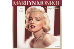 Marilyn Monroe OFFICIAL | 2025 12 x 24 Inch Monthly Square Wall Calendar | Foil Stamped Cover | Plato | USA American Actress 