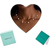 Real Freshwater Genuine Floating Pearl Choker Necklace Dainty Invisible Transparent Station String Pearls Jewelry for Wedding Valentine's Day