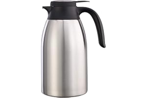 Service Ideas FCC16SS Flow Control Server, Stainless Steel/Black, 1.6 L