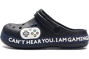 Nuovovoi Gaming Clogs Gamer Gifts for Boys Gaming Shoes Gaming Accessorries Garden Shoes Toddler Slides Sandals Children Water Shower Slippers
