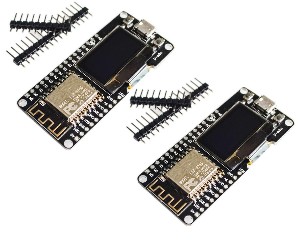 2pcs ESP8266 ESP12F OLED NodeMCU WiFi WeMOS Development Board