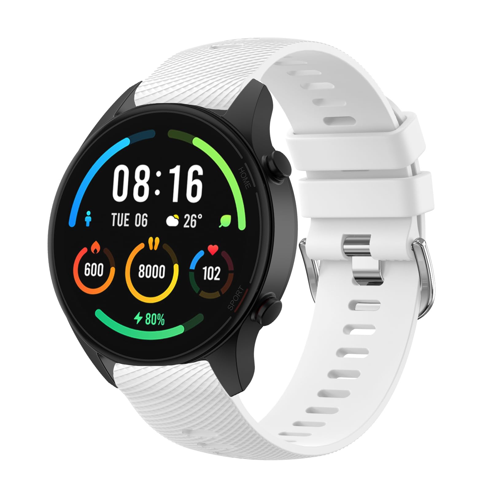 for Garmin Forerunner 255 Strap, 265 Strap, Venu 2/Venu 3/Vivoactive 4 45mm, 22mm Width Adjustable Soft Silicone Quick Release Band for 255/265 Music,Legacy Hero (White)