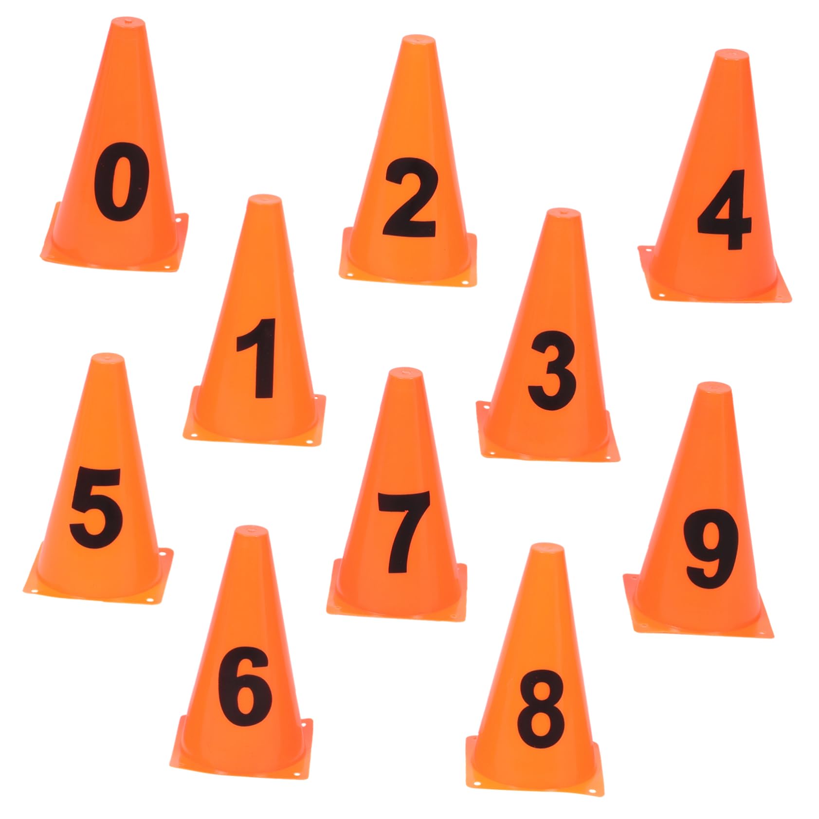 TOGEVAL 1Set Soccer Cones Numbered Agility Training Cones Field Numbers Markers for Football Practice