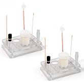Thyle 2 Pcs Pap Smear Specimen Organizer Tray, 5.8 x 3.6 x 1.5 Inch | Acrylic Cytology Specimen Holder with Non-slip Bottom for HPV, Liquid Based Cytology,Lab Test Tubes Implements