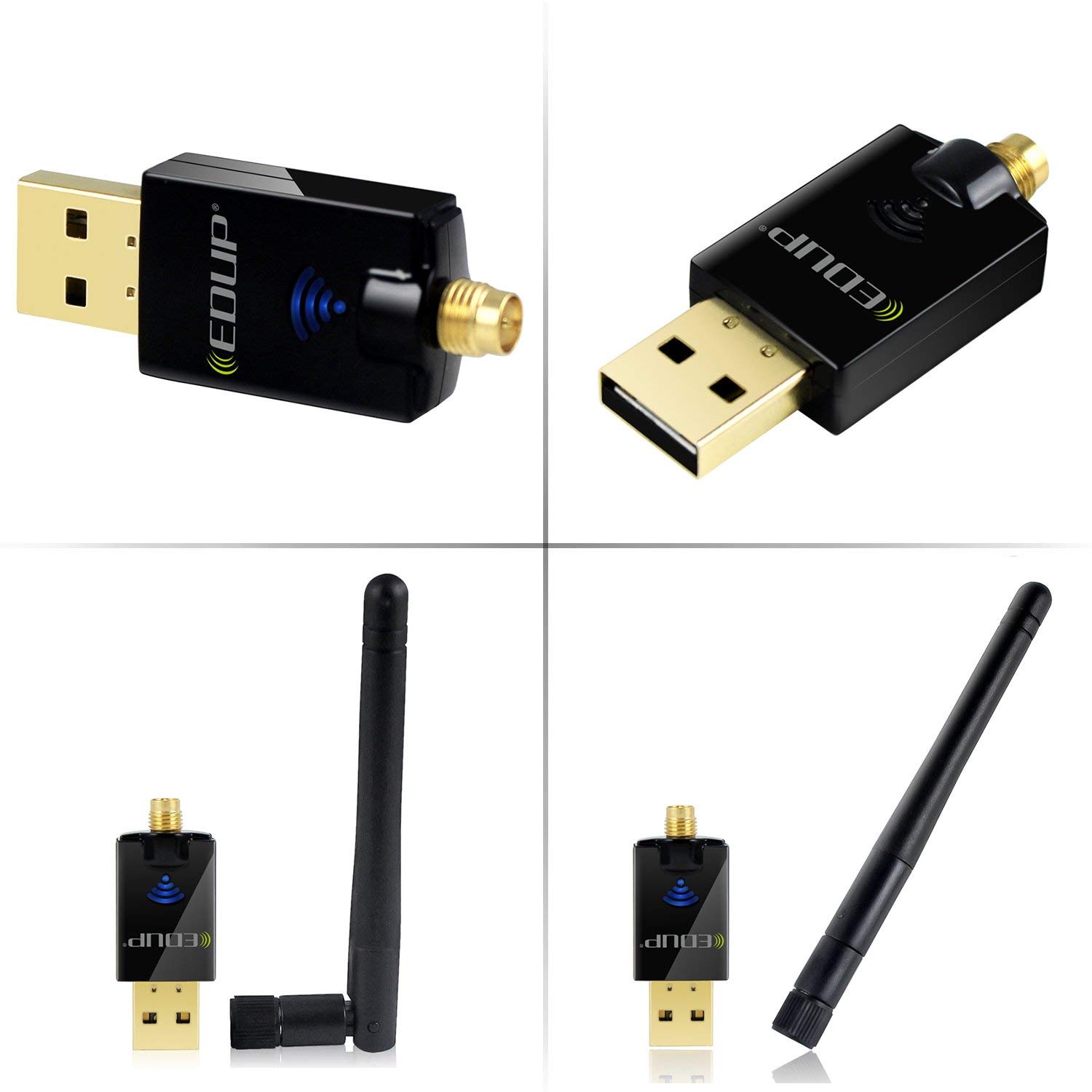 Wireless USB Wifi Adapter 300mbps Wireless N 2.4 Ghz for PC, Desktop, Laptop, Support Windows 10,Windows 8/8.1, Windows 7, Win XP/ Vista, Mac OS 10.4-10.14