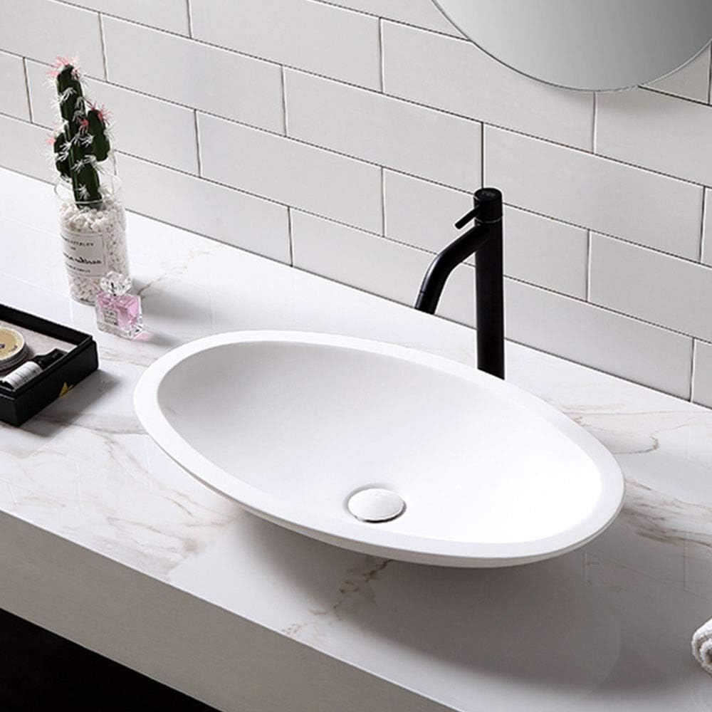 Amazoncom Yrra Modern Above Counter Artificial Stone Sink Bathroom Sink Oval Bathroom Sink Vanity Vessel Sink With Drain Vanity Sink Art Basin For Lavatory Vanity Cabinet Big Bathroom Sink Home Kitchen Amazoncom Yrra Modern Above Counter Artificial Stone Sink Bathroom Sink Oval Bathroom Sink Vanity Vessel Sink With Drain Vanity Sink Art Basin For Lavatory Vanity Cabinet Big Bathroom Sink Home Kitchen