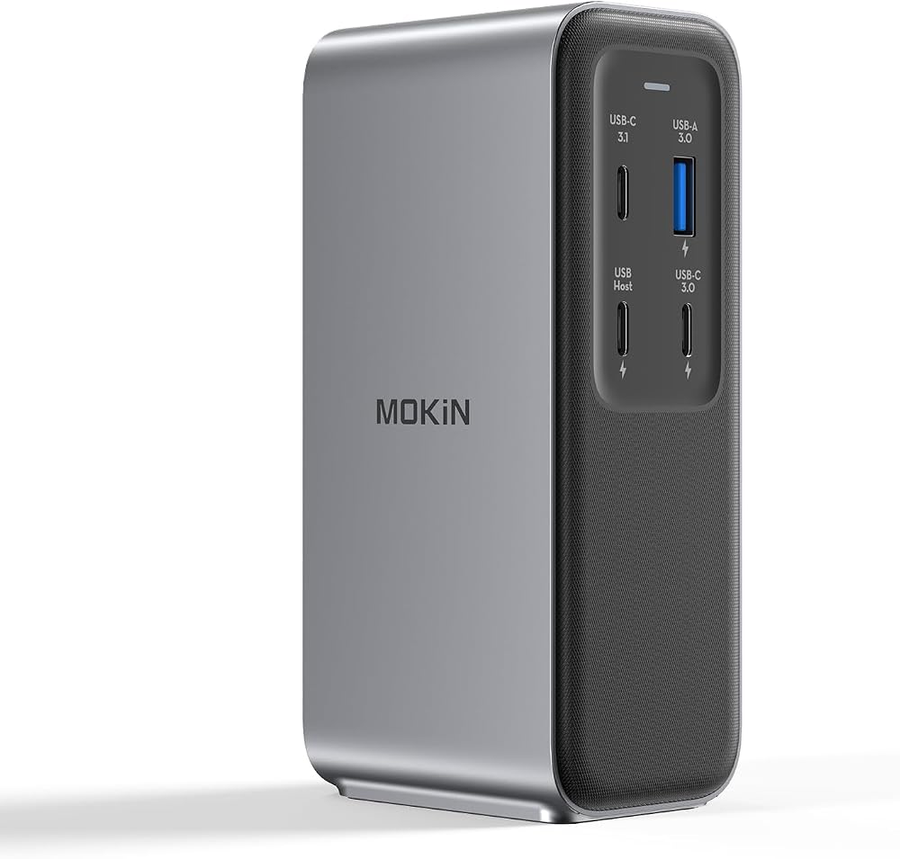 MOKiN USB C Docking Station 100W PD 4K HDMI 10Gbps Ethernet MacBook Dell