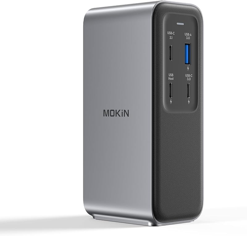 MOKiN USB C Docking Station 100W PD 4K HDMI 10Gbps Ethernet MacBook Dell