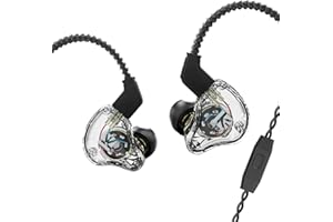 Kinboofi KBEAR KS1 Earphone, HiFi in Ear Monitor, Noise Canceling Earbuds Headphone Dynamic Headset with Detachable 2 Pin Cab