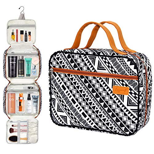 Langwolf Hanging Travel Toiletry Bag for Women and Men, Water-resistant Large Capacity Cosmetic Makeup Travel Toiletries Organizer 1 Langwolf Hanging Travel Toiletry Bag for Women and Men, Water-resistant Large Capacity Cosmetic Makeup Travel Toiletries Organizer
