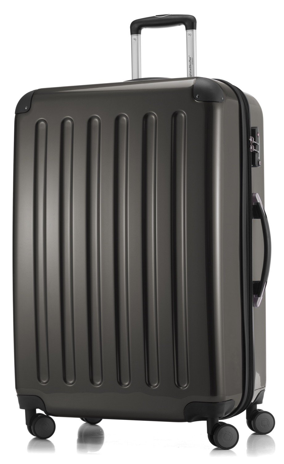 Hauptstadtkoffer - Alex - Hardshell Suitcase, Large Luggage, 4 Double Wheels, TSA, 75 cm, 119 liters, Graphite