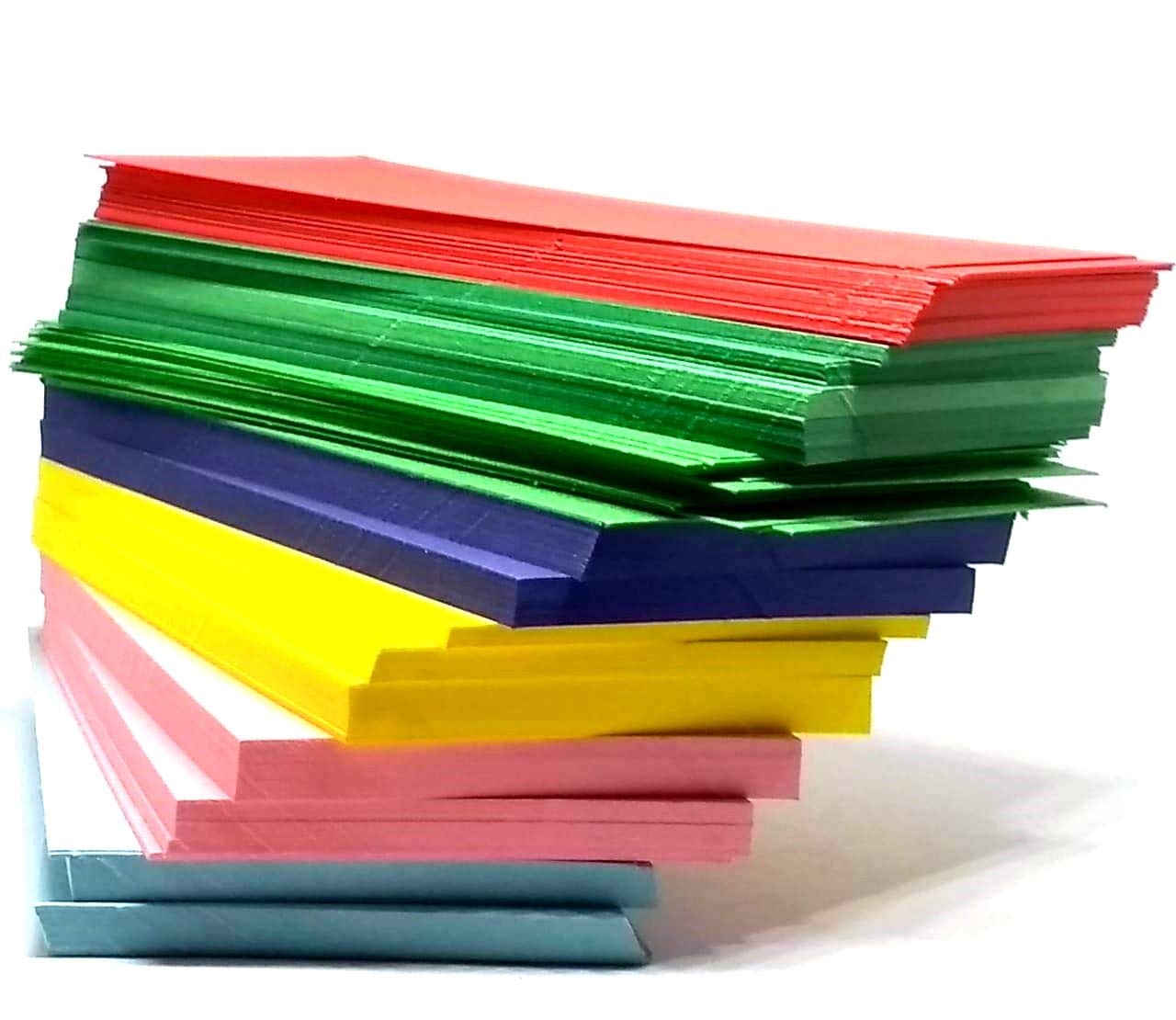 IMPRINT 100 Assorted Colours Index Cards 3" x 5", Both Side Blank and unruled Amazon.in Office