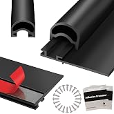 Combo RV Slide Out Seal Kit Replace 018-312-EKD &amp; 018-341 EK,1' * 15/16" * 35' D-Seal Wiper &amp; 1/2' * 2.75" * 35&rsquo; Travel Trailer Weather Stripping Clip Base,Black Rubbers for Camper Slideout System