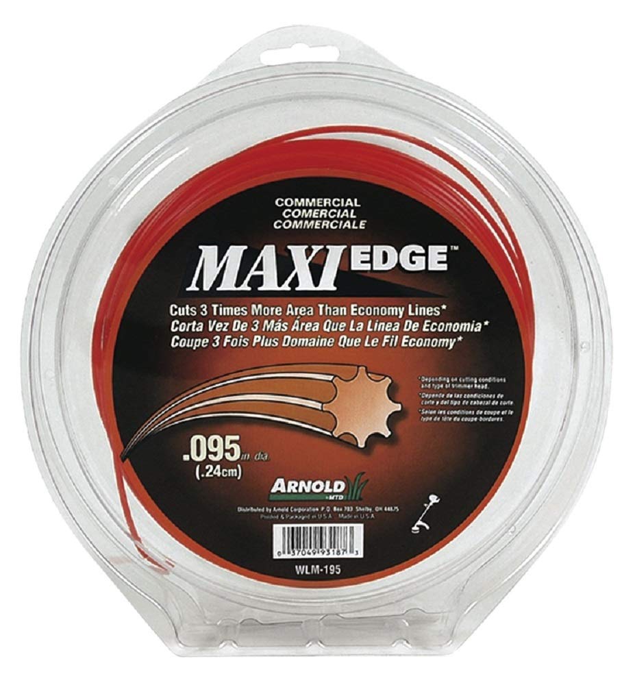 ARNOLD Maxi-Edge .095-Inch x 200-Foot Commercial Grade String Trimmer Line