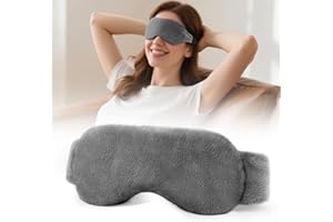 Heated Eye Mask for Dry Eyes, Steam Warm Compress for Dry Eyes, Work with Relieve, Blepharitis & Stye Treatment (Gray)