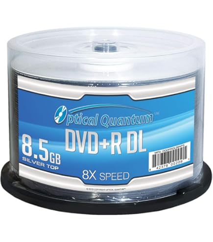 Amazon.com: Optical Quantum 8X 8.5GB DVD+R Double Layer Blank Disc