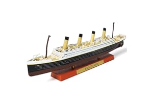 SEBUNAS 1/1250 RMS Titanic Cruise Ship Model Classic Alloy Metal Die-cast Boat Model Legendary British Cruise with Wooden Display Stand Suitable for Collection or Gift for Adults