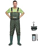 GIEESHIELD Waterproof Bootfoot Chest Waders for Men