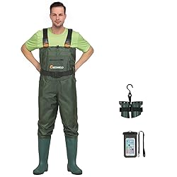 GIEESHIELD Waterproof Bootfoot Chest Waders for Men