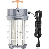 Led Temporary Work Light 280W, Portable Hanging Work Construction Lights, Linkable 5000K 42,000LM Bright for High Bay Jobsite Warehouse Outdoor Indoor Lighting Waterproof…