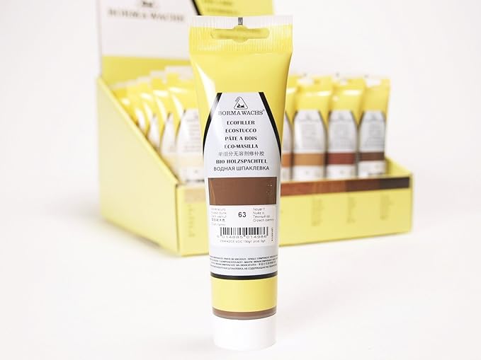 250g BIO Holzkitt Holz Spachtel Spachtelmasse (Nussbaum dunkel - 63)