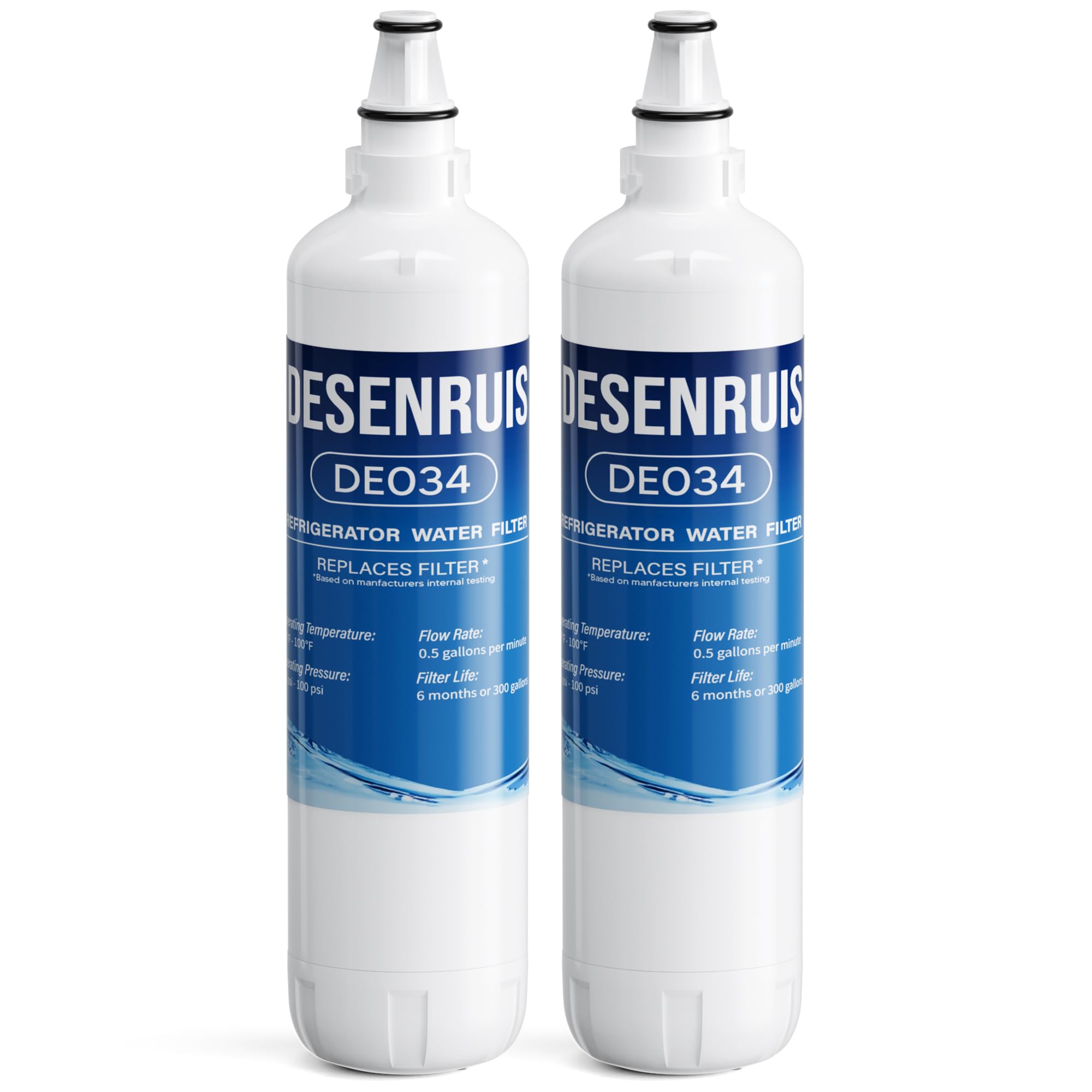 Photo 1 of 7012333 Compatible with Sub-Zero 7012333 Ice Maker Water Filter, Sub-ZeroUC-151, UC-15I, UC-15IO, UC-15IP, UC-15,UC-151P, Improves the Smell and Taste of Water, Pack of 2, By DESENRUIS