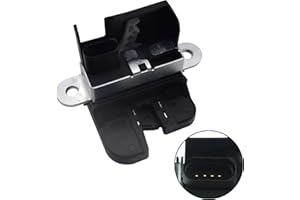 RuiWen 5M0827505K Rear Trunk Boot Lid Lock Latch Compatible with VW Golf 2010-2014 GTI 08-09 Passat 07-09 R32 2008 Rabbit 200