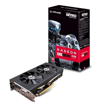 Sapphire NITRO+ Radeon RX 480 11260-07-20G Grafikkarte (AMD, 8 GB GDDR5 Speicher, PCI-E, geeignet für Windows 10, Windows 7) 