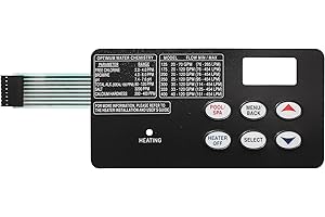 FLYINGAMZ 461106 476199 Membrane Switch Touchpad Fit for 476201 Replacement for Mastertemp and Sta-Rite Max-E-Therm Pool and Spa Heater, Aftermarket Part