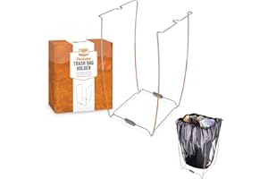 Yukon Glory™ Trash Bag Holder | Stainless Steel Support Stand | Camping Bag Holder | Collapsible Trash Bag Organizer | Includes Carry Bag | 13 Gallon Plastic Bag Holder