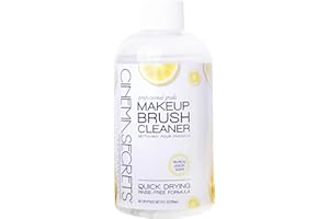 Cinema Secrets Original Makeup Brush Cleaner Solution - Professional Cleanser for Makeup Brushes - Quick-Drying, Rinse-Free Formula - Removes Stubborn Waterproof Make Up - Lemon