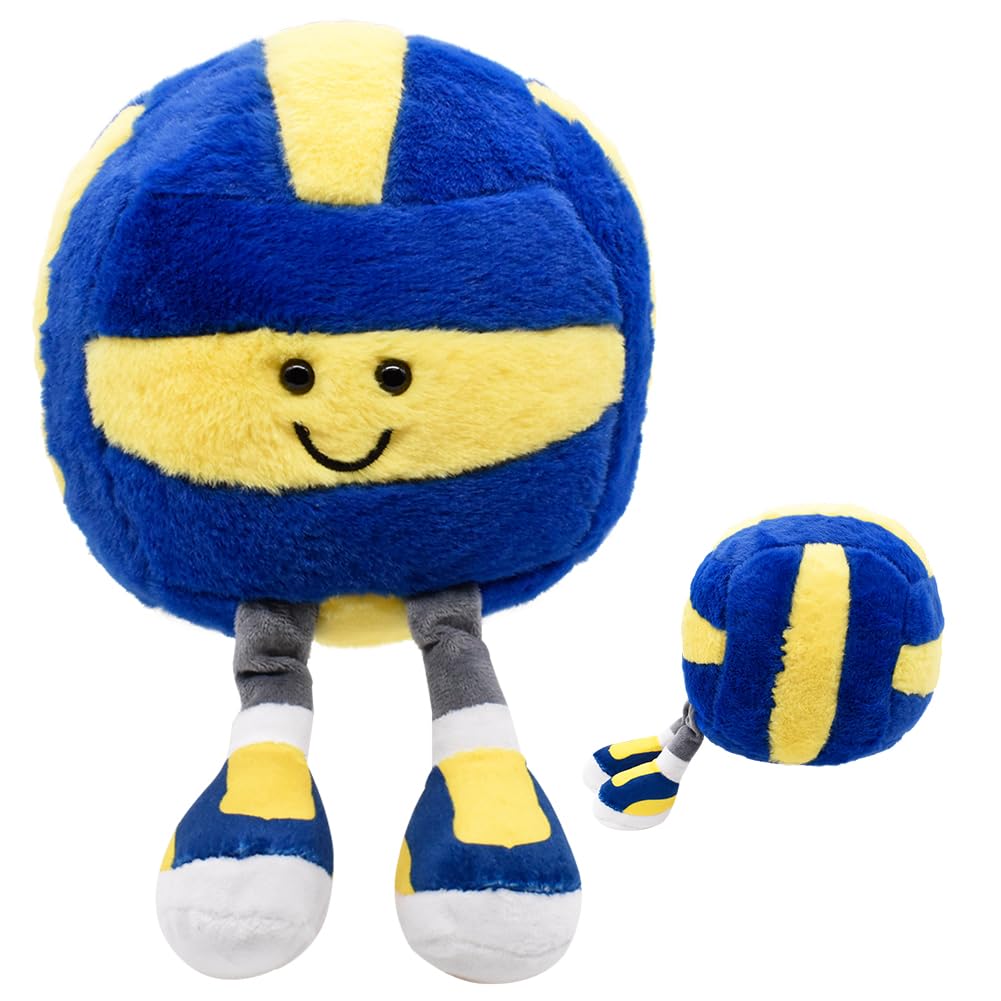 FCXVXCL Volleyball Plushies Toy, Collectible Volleyball Soft Toy Pillow Stuffed, Cute Sports Theme Plush Toy Pillow, Soft Stuffed Sports Decor Gift for Teen Girls Boys