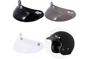 CHERN YUEH 3-Snap Visor Sunshield Peak for Open Face Half Helmet NOS (Smoke)