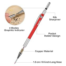 Enhon Mechanical Carpenter Pencils with 36 2mm