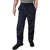 Zerenfy Fleece Lined Mens Sweatpant Basic Baggy Athletic Running Drawstring Open Bottom Workout Active Sweat Pants