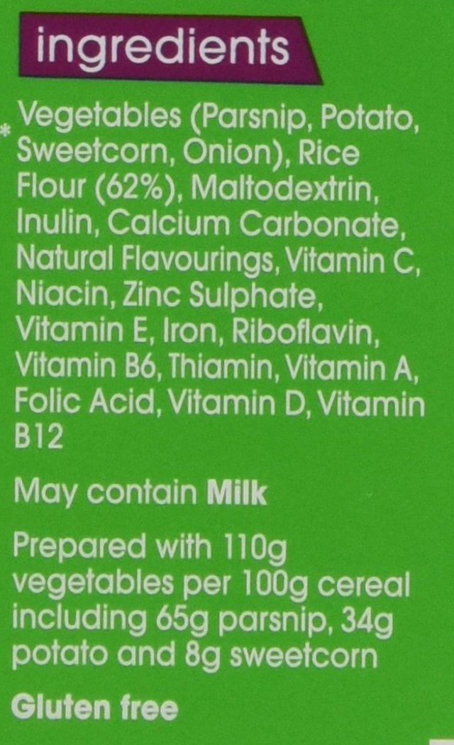 baby rice with garden veg