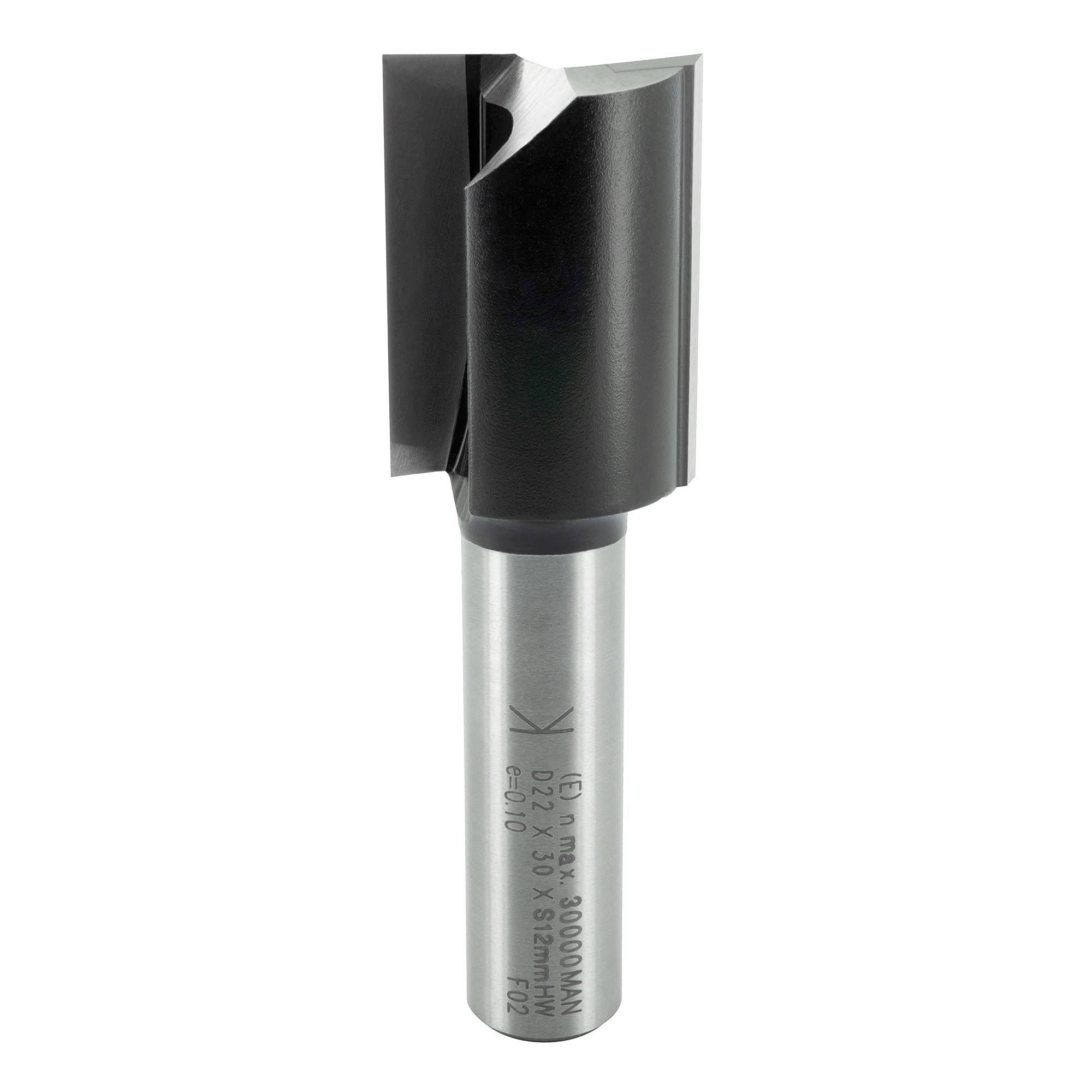 ENT 10568 Straight Cutter Tungsten Carbide TC, Shank (S) 12 mm, Diameter (D) 22 mm, NL 30 mm, SL 40 mm, GL 70 mm