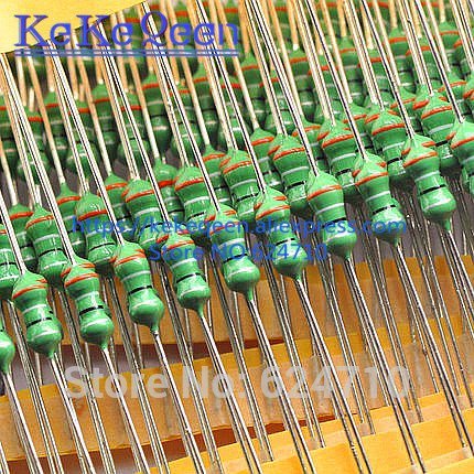 Batcus 50PCS/LOT Original New 0410 Inductor 1mH 1.2mH 1.5mH 1.8mH 2.2mH 2.7mH 3.3mH 4.7mH 1/2W Color Circle Coils Inductor - (Value of Resistance: 1.5mH)