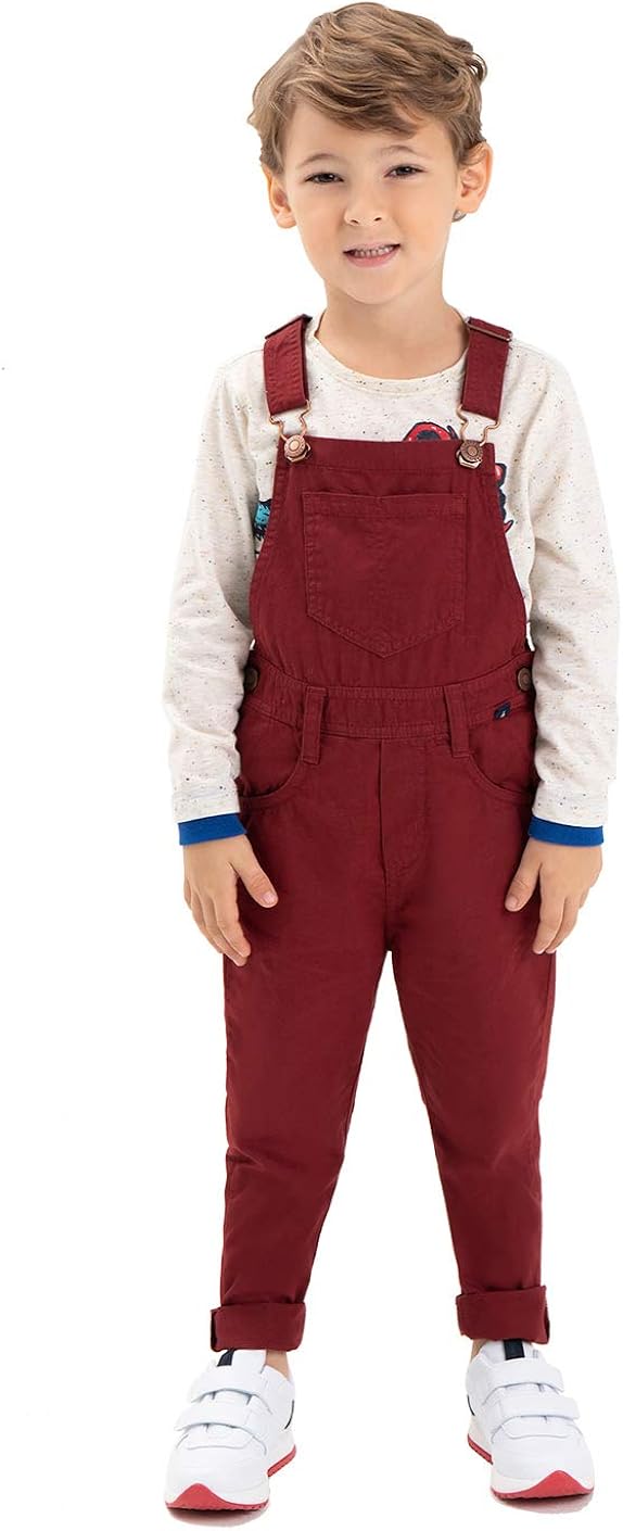 OFFCORSS Bib Overalls for Toddler Baby Boys Sizes 12m - 5T Adjustable Straps Slim Overol: Clothing