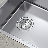 Ibergrif 2 Pack Stainless Steel Kitchen Sink Plug Strainer 78mm M34351-2 view 6