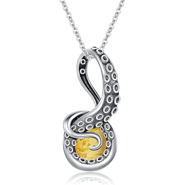 ONEFINITY Collana Polpo In Argento Sterling 925 Con Turchese, Ciondolo Oceano, Regalo In Scatola - 2