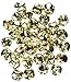 Darice Jingle Bells (48pc), Gold – Perfect for Holiday and Craft Projects Like Jewelry, Ornaments, Gift Wrapping, Table Décor, Wreaths, Dolls, Clothing and More - 1/2” (12mm) Each