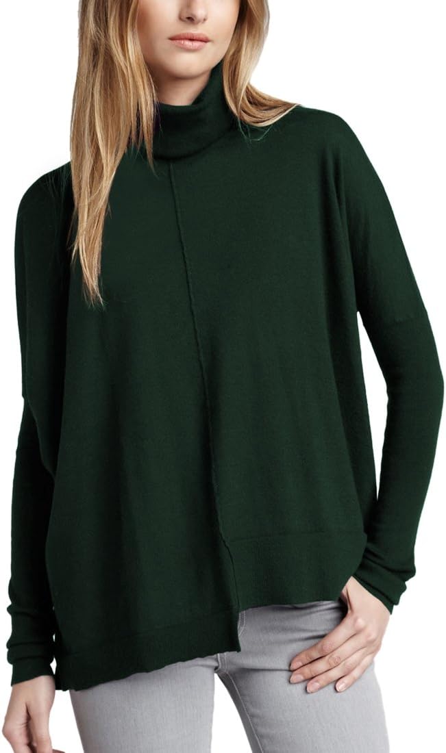 Parisbonbon Women's 100% Cashmere Turtleneck Sweater